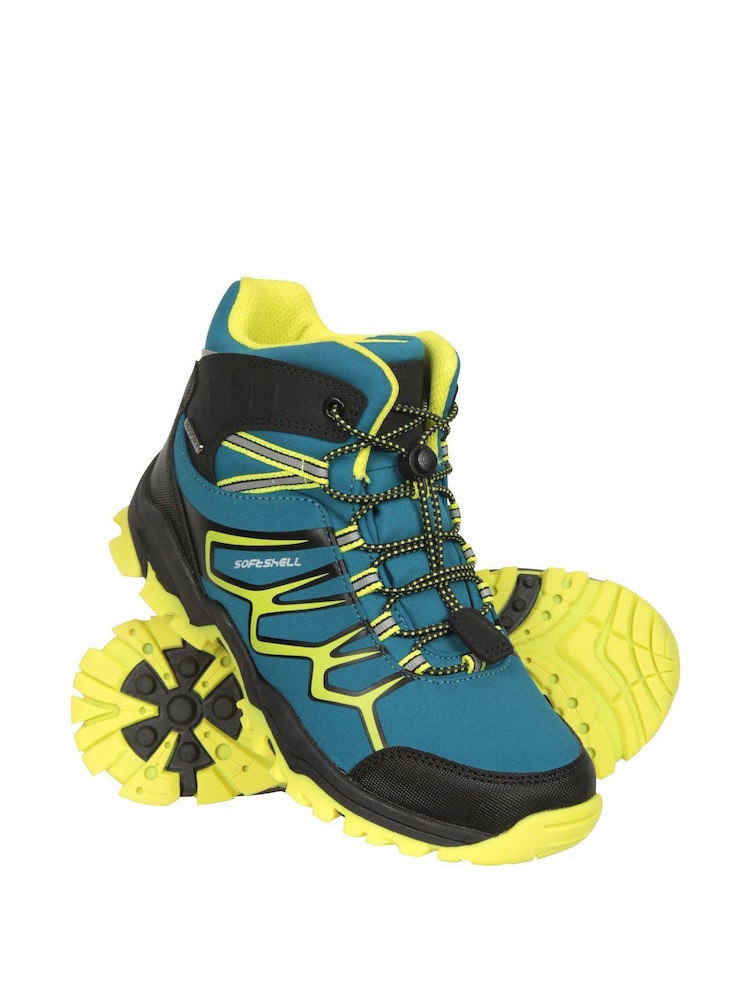 Mountain Warehouse Blue Kids Softshell Walking Boots - Image 3 of 8