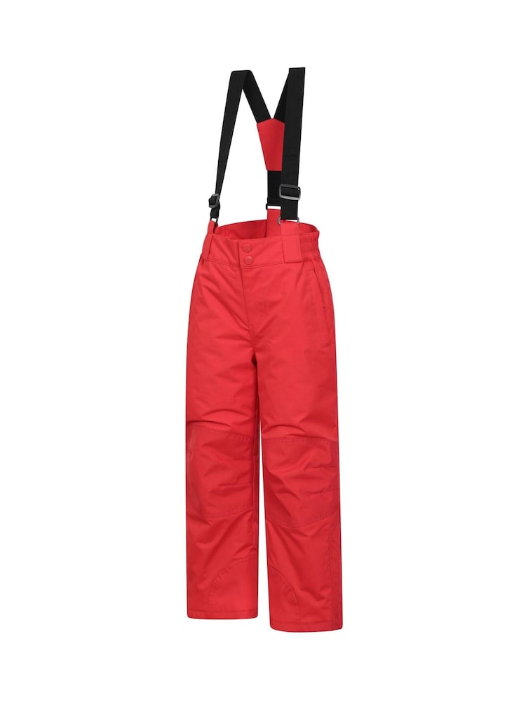 Rood - Mountain Warehouse Kids Raptor Snow Trousers - Image 4 of 7