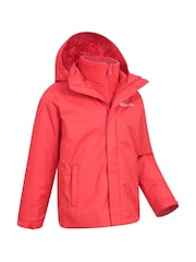 Mountain Warehouse Red Kids Fell 3-In-1 Water Resistant Jacket - Image 4 of 7