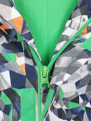 Mountain Warehouse Grey Kids Fleece Lined Printed Snow Ski Jacket And Trousers Set - Image 10 of 12