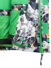 Mountain Warehouse Grey Kids Fleece Lined Printed Snow Ski Jacket And Trousers Set - Image 12 of 12