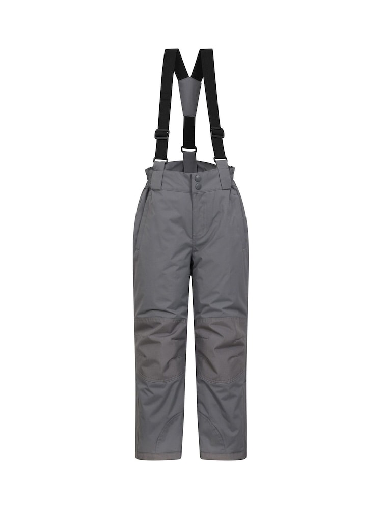 Mountain Warehouse Grey Kids Fleece Lined Printed Snow Ski Jacket And Trousers Set - Image 6 of 12