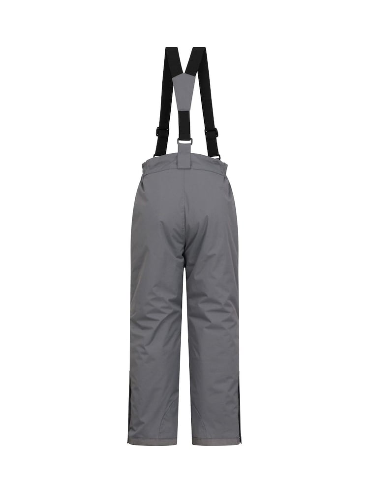 Mountain Warehouse Grey Kids Fleece Lined Printed Snow Ski Jacket And Trousers Set - Image 7 of 12