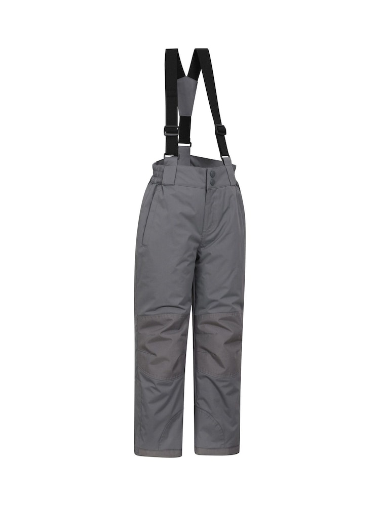 Mountain Warehouse Grey Kids Fleece Lined Printed Snow Ski Jacket And Trousers Set - Image 8 of 12