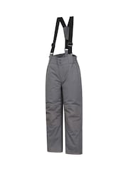 Mountain Warehouse Grey Kids Fleece Lined Printed Snow Ski Jacket And Trousers Set - Image 9 of 12