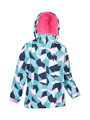 Mountain Warehouse Blue Kids Snowdrop Printed Ski Jacket - Image 2 of 7