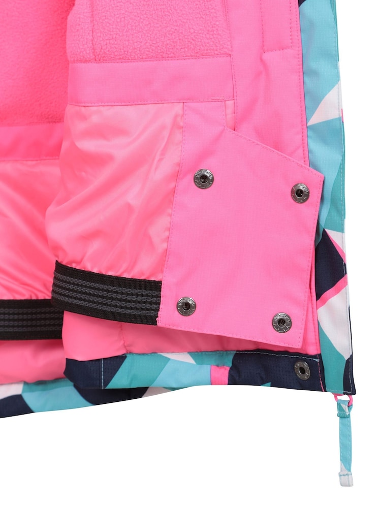 Mountain Warehouse Blue Kids Snowdrop Printed Ski Jacket - Image 7 of 7
