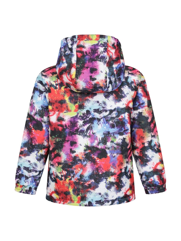 Mountain Warehouse White Kids Mogal Printed Fleece Lined Snow Ski Jacket - Image 2 of 6 Mountain Warehouse White Kids Mogal Printed Fleece Lined Snow Ski Jacket - Image 2 of 6