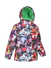 Mountain Warehouse White Kids Mogal Printed Fleece Lined Snow Ski Jacket - Image 3 of 6
