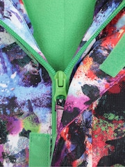 Mountain Warehouse White Kids Mogal Printed Fleece Lined Snow Ski Jacket - Image 6 of 6