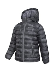 Gris - Mountain Warehouse Seasons Kids Printed Water-Resistant Padded Jacket - Imagen 2 de 5