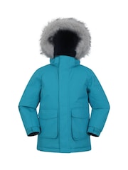 Mountain Warehouse Green Ground Kids Ranger Plain Water Resistant Jacket - Image 1 of 5