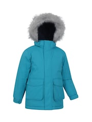 Mountain Warehouse Green Ground Kids Ranger Plain Water Resistant Jacket - Image 3 of 5