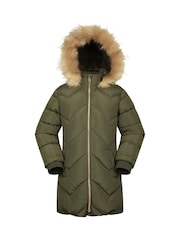 Mountain Warehouse Green Kids Galaxy Water-Resistant Long Padded Jacket - Image 1 of 5