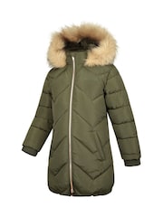 Mountain Warehouse Green Kids Galaxy Water-Resistant Long Padded Jacket - Image 4 of 5