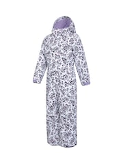 Mountain Warehouse Purple Kids Cloud Printed Waterproof Fleece Lined Snowsuit - Image 4 of 6