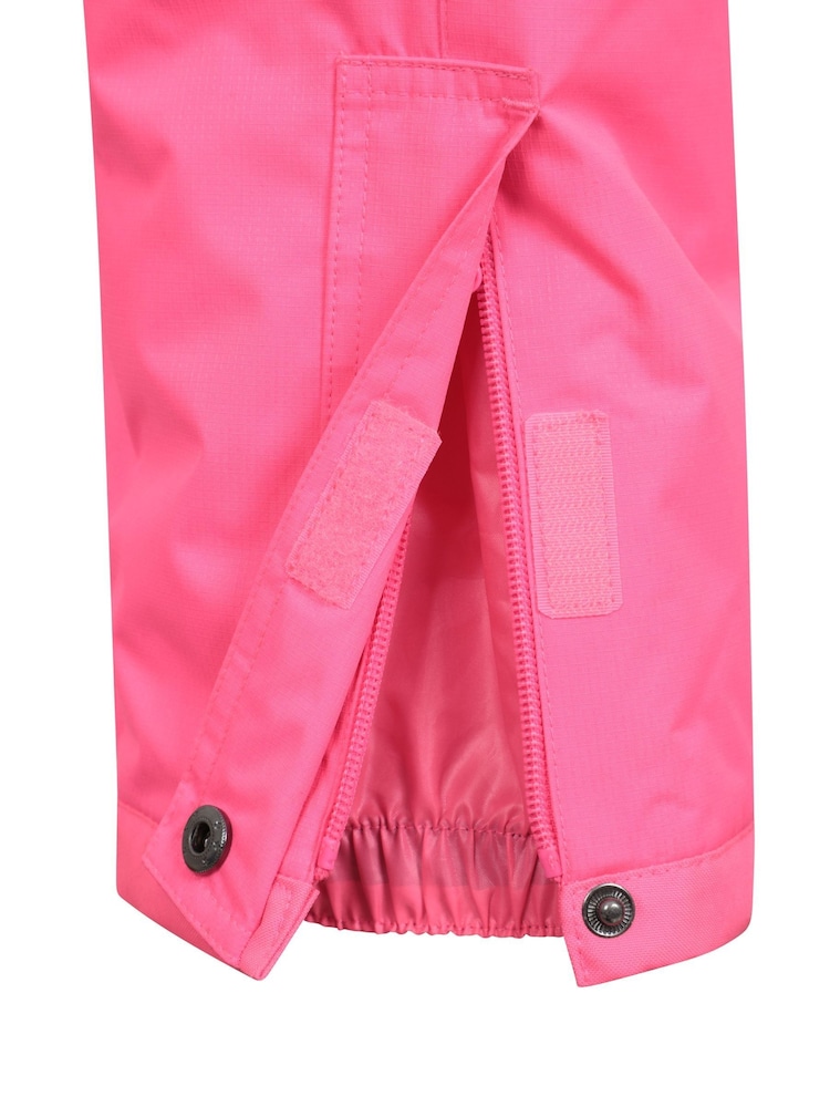 Mountain Warehouse Blue Kids Fleece Lined Printed Snow Ski Jacket And Trousers Set - Image 12 of 12