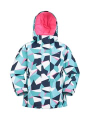 Mountain Warehouse Blue Kids Fleece Lined Printed Snow Ski Jacket And Trousers Set - Image 2 of 12