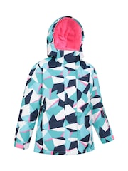 Mountain Warehouse Blue Kids Fleece Lined Printed Snow Ski Jacket And Trousers Set - Image 3 of 12