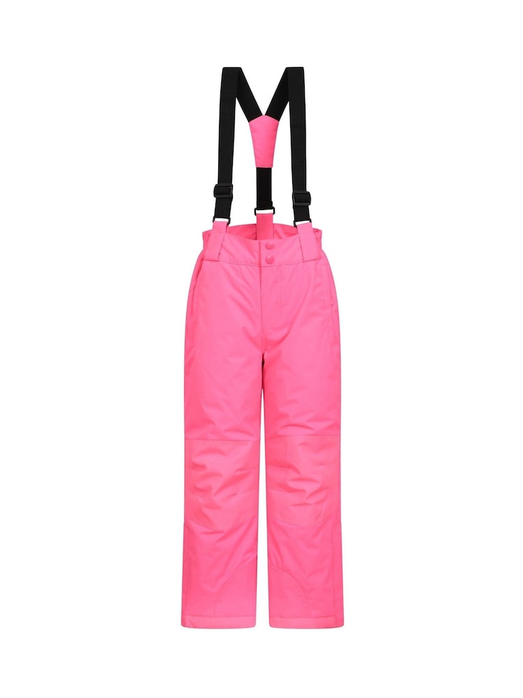 Mountain Warehouse Blue Kids Fleece Lined Printed Snow Ski Jacket And Trousers Set - Image 7 of 12