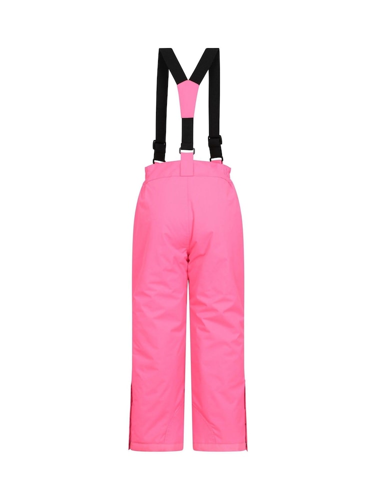 Mountain Warehouse Blue Kids Fleece Lined Printed Snow Ski Jacket And Trousers Set - Image 9 of 12