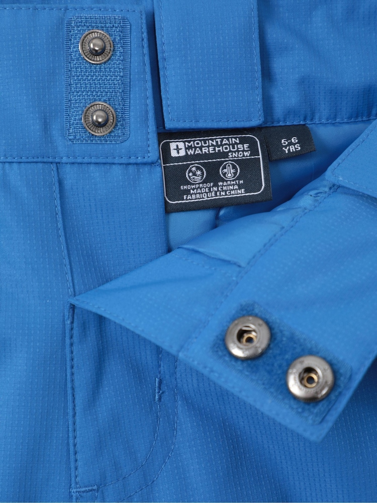 Blauw - Mountain Warehouse Kids Raptor Snow Trousers - Image 5 of 7
