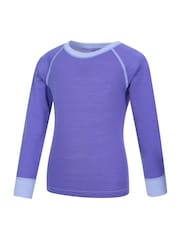 Mountain Warehouse Purple Merino II Kids Round Neck Thermal Top - Image 4 of 5