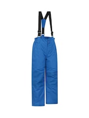 Mountain Warehouse Blue Light Kids Fleece Lined Printed Snow Ski Jacket And Trousers Set - Image 8 of 12