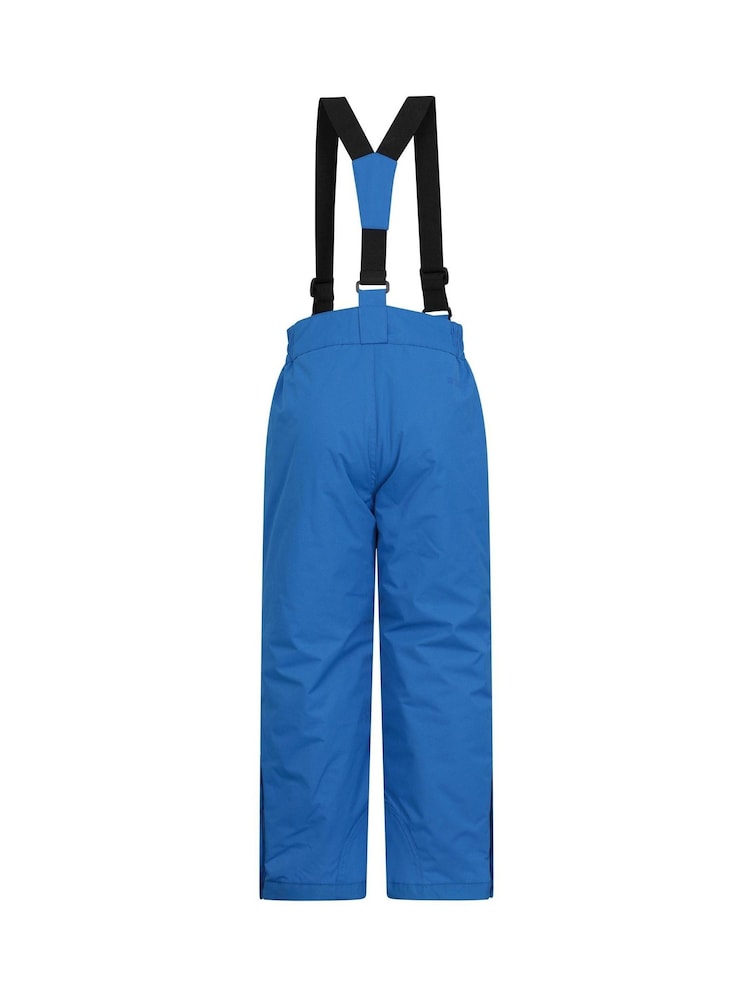 Mountain Warehouse Blue Light Kids Fleece Lined Printed Snow Ski Jacket And Trousers Set - Image 9 of 12
