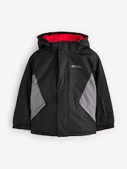 Mountain Warehouse Black Kids Fleece Lined Snow Ski Jacket And Trousers Set - Image 2 of 3