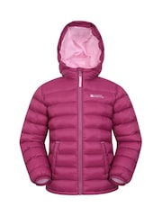 Mountain Warehouse Aqua Pink Seasons II Kids Water-Resistant Padded Jacket - Image 1 of 5