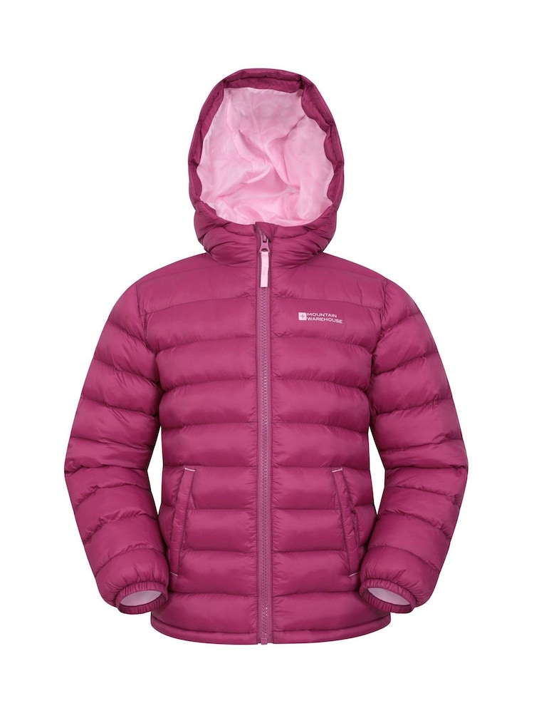 Mountain Warehouse Aqua Pink Seasons II Kids Water-Resistant Padded Jacket - Image 1 of 5