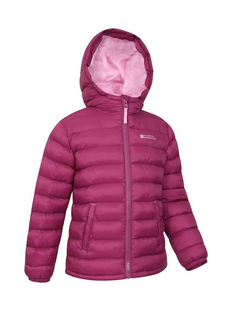 Mountain Warehouse Aqua Pink Seasons II Kids Water-Resistant Padded Jacket - Image 4 of 5