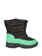 Mountain Warehouse Green Caribou Toddler Sherpa Lined Adaptive Snow Boots - Image 1 of 6