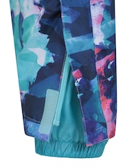 Mountain Warehouse Dark Purple Kids Cloud Printed Waterproof Fleece Lined Snowsuit - Image 5 of 7