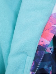 Mountain Warehouse Dark Purple Kids Cloud Printed Waterproof Fleece Lined Snowsuit - Image 7 of 7