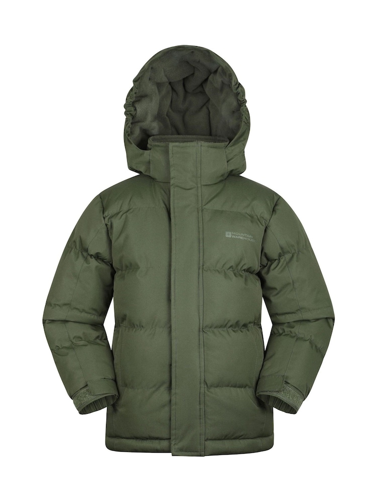 Mountain Warehouse Green Kids Snow II Water Resistant Padded Jacket - Image 1 of 5