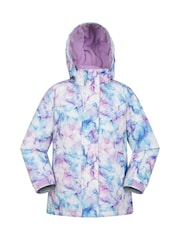 Mountain Warehouse Pink/white Kids Snowdrop Printed Ski Jacket - Image 1 of 6