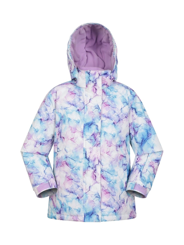 Mountain Warehouse Pink/white Kids Snowdrop Printed Ski Jacket - Image 1 of 6