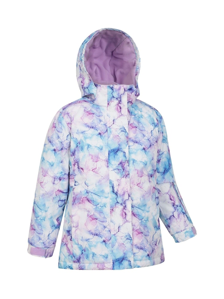 Mountain Warehouse Pink/white Kids Snowdrop Printed Ski Jacket - Image 2 of 6