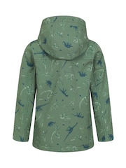 Verde claro - Mountain Warehouse Exodus Kids Printed Water-Resistant Softshell Jacket - Imagen 4 de 5