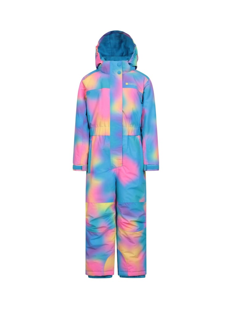 Mountain Warehouse Blue Cloud Printed Kids Waterproof Fleece Lined Snowsuit - Image 1 of 6