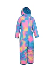 Mountain Warehouse Blue Cloud Printed Kids Waterproof Fleece Lined Snowsuit - Image 2 of 6