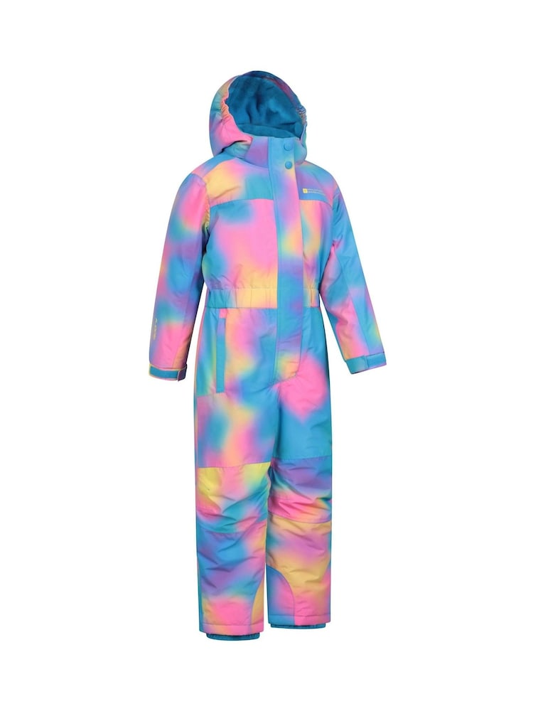 Mountain Warehouse Blue Cloud Printed Kids Waterproof Fleece Lined Snowsuit - Image 2 of 6