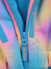 Mountain Warehouse Blue Cloud Printed Kids Waterproof Fleece Lined Snowsuit - Image 6 of 6