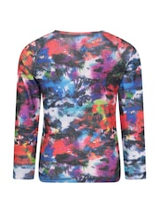 Mountain Warehouse Red Kids Talus Printed Thermal Top And Joggers Set - Image 4 of 12