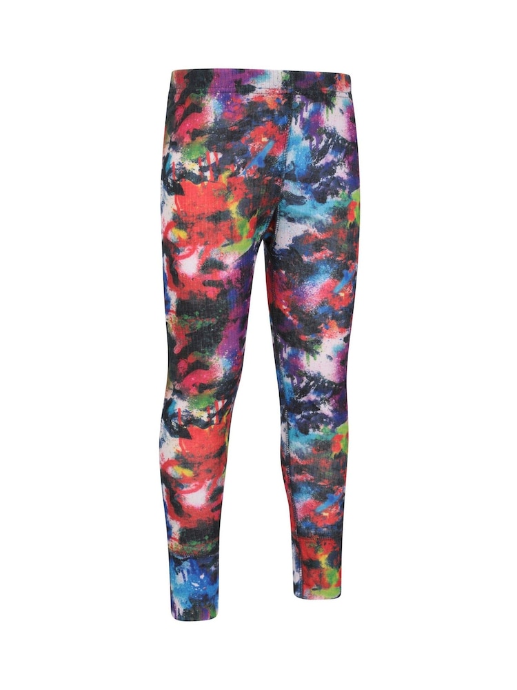 Mountain Warehouse Red Kids Talus Printed Thermal Top And Joggers Set - Image 8 of 12