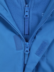 Mountain Warehouse Blue Kids Cannonball 3 in 1 Waterproof Jacket - Image 6 of 6