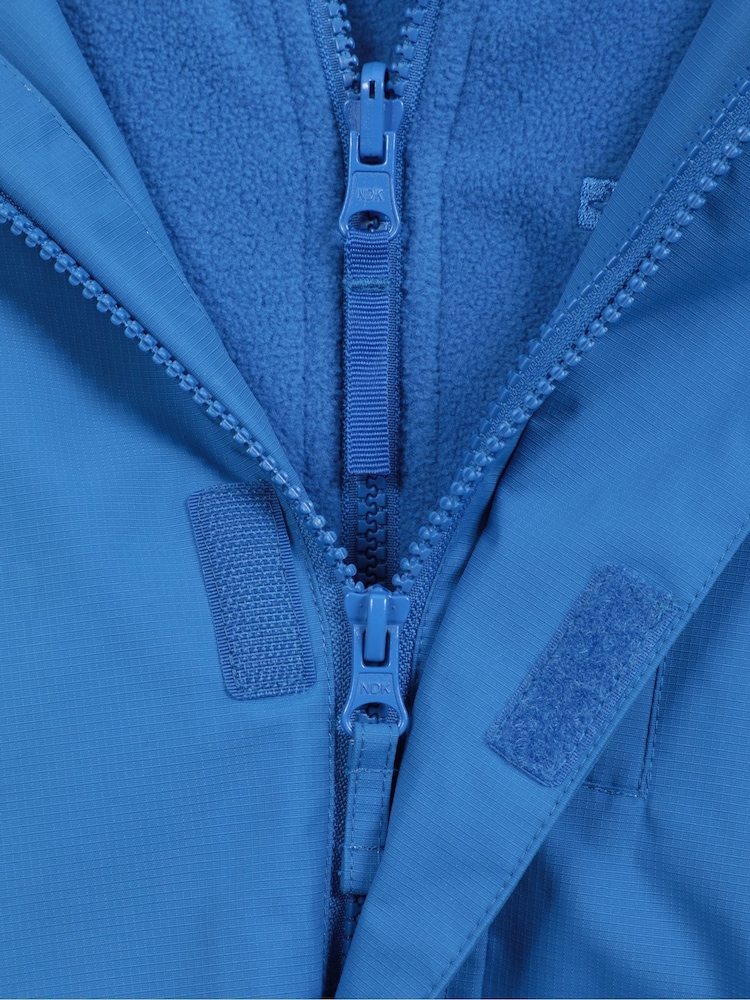 Mountain Warehouse Blue Kids Cannonball 3 in 1 Waterproof Jacket - Image 6 of 6