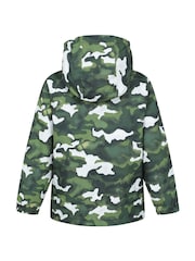 Mountain Warehouse Green Kids Mogal Printed Fleece Lined Snow Ski Jacket - Image 3 of 7